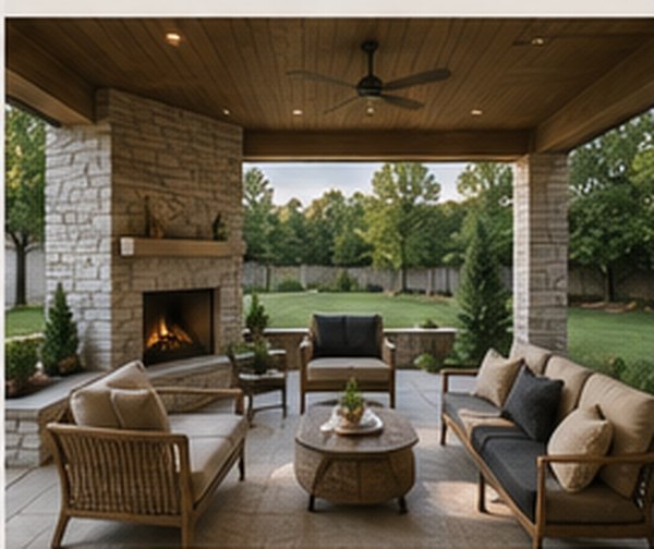 Concept: covered outdoor living space