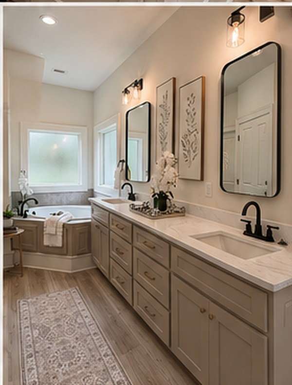 Bathroom remodel by MRJH Construction